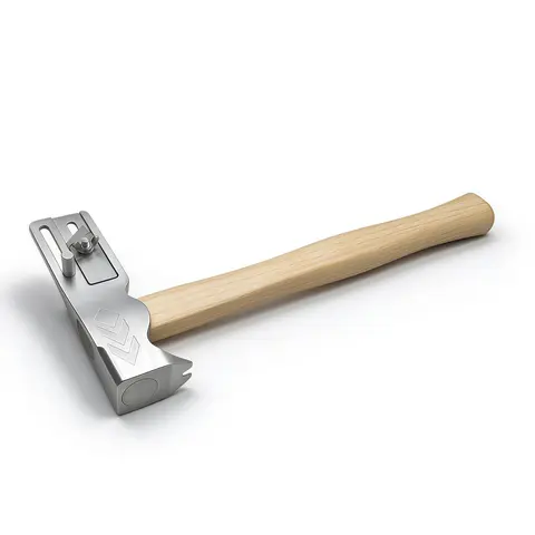 Multifunctional Compact Solid Steel Magnetic Hammer with Nail Puller, Utility Knives - 1-Handed Hold Hand Tool, Built for DIY Dads, Ideal for Home Improvements, Father’s Day Gift