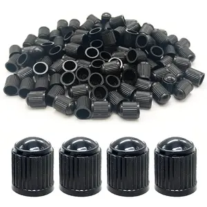 100 Pcs Car Tyre Valve Caps, Dust Caps for Bicycle Tyres, Plastic Dust Caps, Universal Car Tire Stem Dust Covers for Car Tyres, SUV, Motorbike, Bike, Car Tyres, Trucks, Airtight Seal