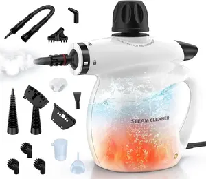 Pressurized Handheld Steam Cleaner Multi Purpose Natural Deep Cleaning Steamer Portable Home Grout Kitchen Car Window Upholstery Bathroom Clothes Chemical Free High Temperature Sanitizer Stain Remover
