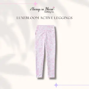 LuxeBloom Legging - Pretty in Pink