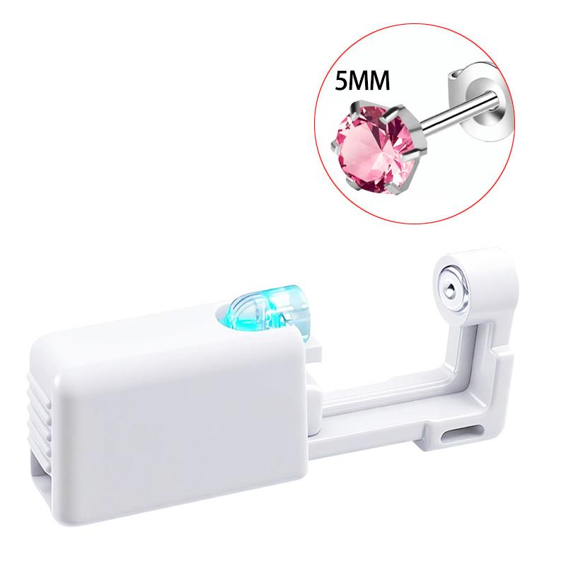 Funky Stainless Steel Cubic Zirconia Earrings With Ear Piercing  Set, For Daily Decoration