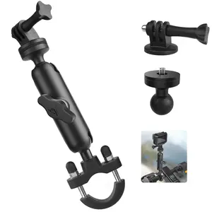 CAMOLO 360 Handlebar Camera Mount for GoPro Hero 10/9/8/7/6/5/4/3+/3/2/1, Black