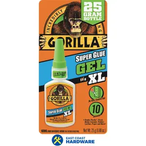 Gorilla Glue 267827 25g Super Glue Gel, Clear - Extra Large