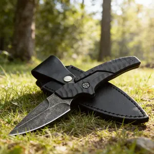 Portable Folding Tool with Sheath – Compact, Lightweight & Easy to Carry for Everyday Tasks, Travel & Outdoor Use, Unique & Practical Gift Idea