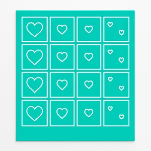 Airbrush Nail Art Stencils – Heart Shapes Bundle (Reusable Nail Design Set)