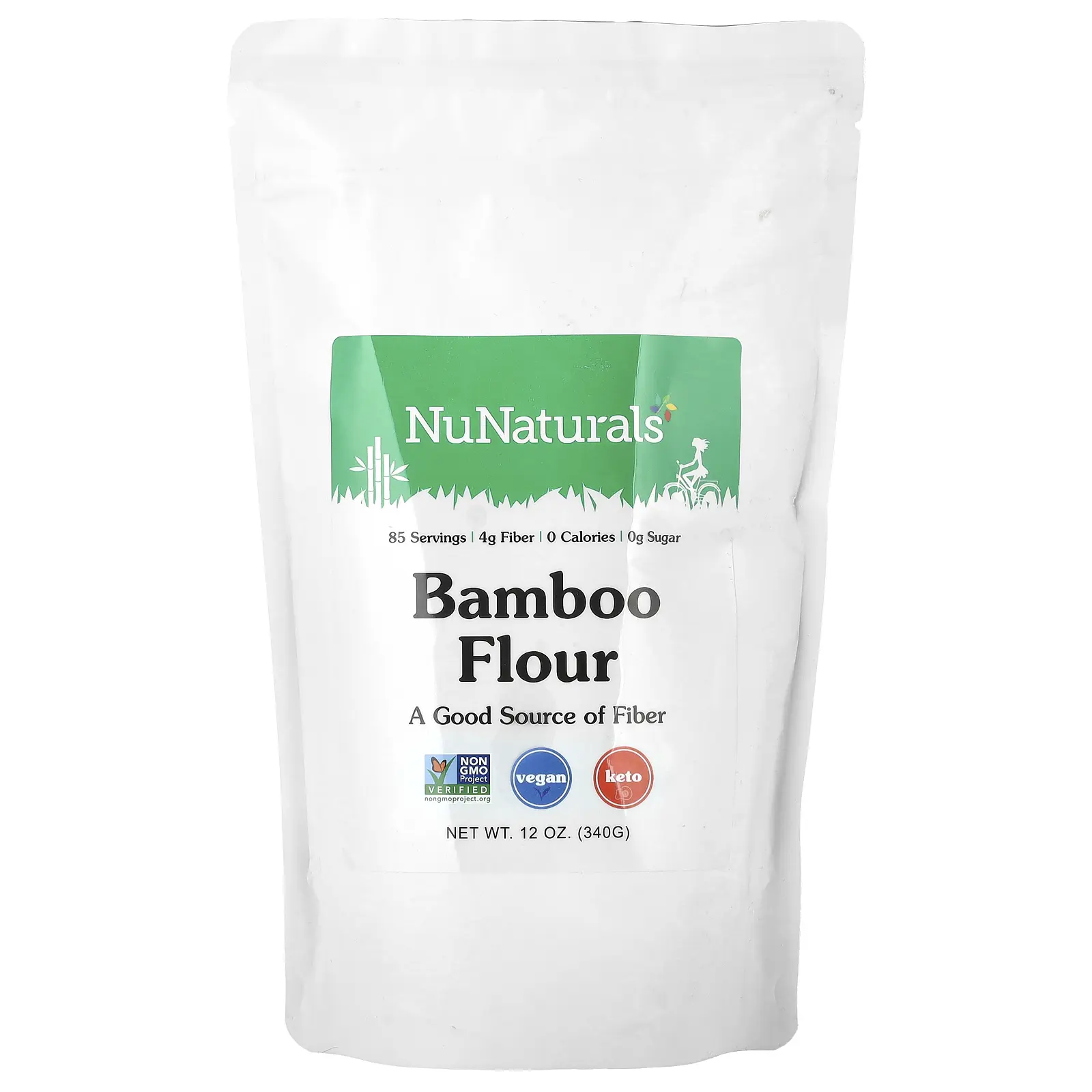 NuNaturals Bamboo Flour, 12 oz (340 g) NuNaturals Bamboo Flour, 12 oz (340 g)