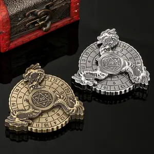 7-In-1 Dragon Dice Set, Dnd Starter Kit, Metal Dice Set with Dragon Design, Polyhedral Dice Set, Role Playing Game Accessories, Tabletop Games Supplies