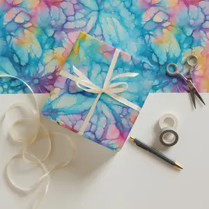 Tie-Dye Wrapping paper sheets