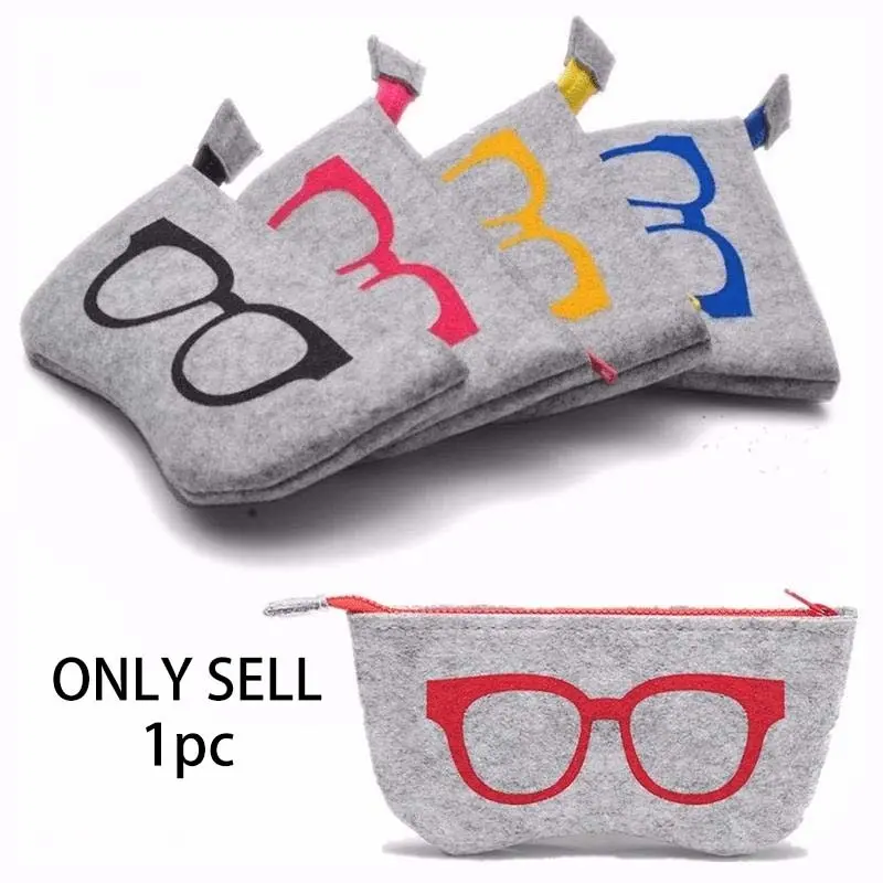 Upgrade Your Eyewear with this Stylish Unisex Wool Felt Glasses Holder Bag Eyeglasses Holder!