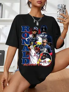 New RonaldAcuñaJr. Vintage T-Shirt, Retro Baseball Gift for Women and Men Vintage Design High Quality Tee Baseball Gift Fan outfielder Atlanta Player, Best Selling Everyday Tee 2026,#spotlightfinds #viraltee #comfyoutfit