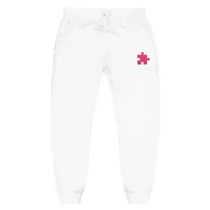 Unisex Fleece Puzzle Piece Sweatpants (Embroidery)