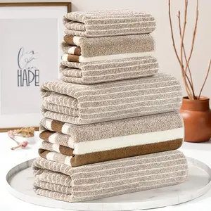 6 Piece Bath Towel Set, 3 Hand Towels and 3 Bath Towels, Absorbent and Quick Dry, Soft, Perfect Home Set, Lightweight Soft Towel