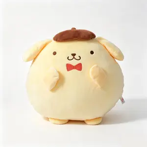 Sanrio Pompompurin 15.75-inch Plush Pillow - Adorable Soft Cuddly Design for Fans & Collectors - Perfect Size for Snuggling or Decorating