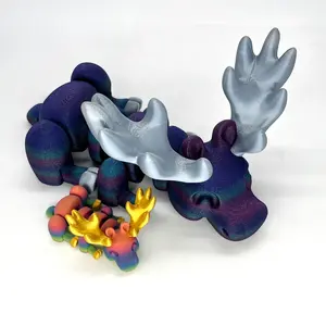 Articulating Moose Figurine