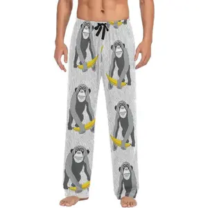Funny Pajama Pants for Men, Lounge Pants Super Soft Men Pajama Bottoms with Pockets Drawstring, Gorilla