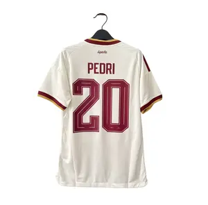 2026 Away White #20 Pedri Short Sleeve Soccer Jersey Fans Version