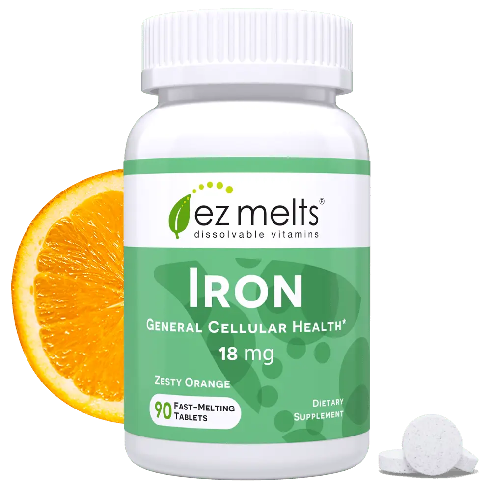 EZ Melts - Dissolvable,  Iron Supplement, Sugar-Free