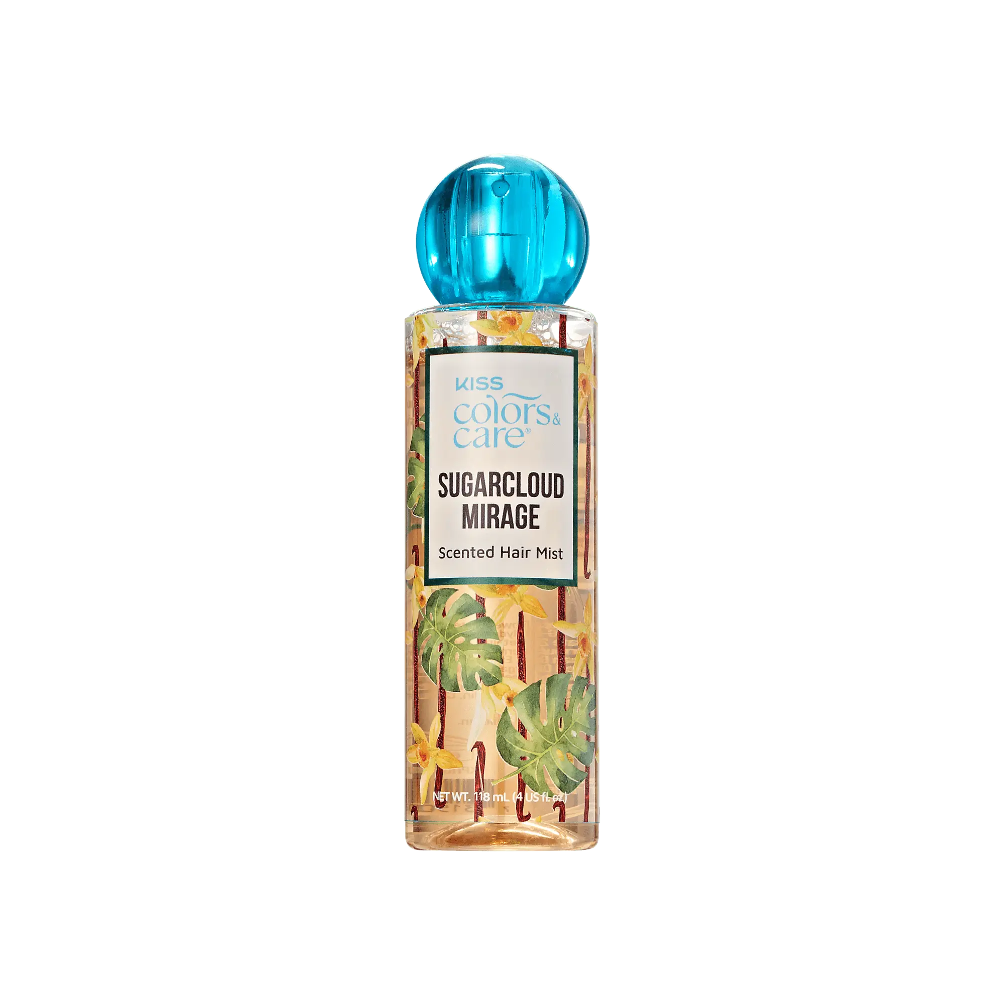 Kiss Colors & Care Clean Fragrance Hair Veil Mist | Sugarcloud Mirage, Scented Hair Mist, Eau de Parfum, 4 oz, Hair Care