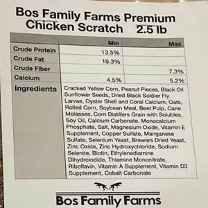 Premium Egg Laying Chicken Scratch feed