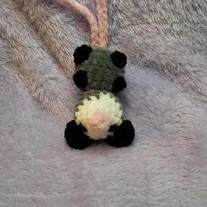 Hanging Opossum - Handmade - Crochet Plushie Hanging Opossum - Handmade - Crochet Plushie