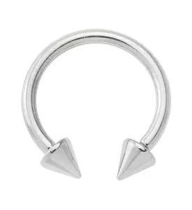 Spike Internally Threaded Titanium Circular Barbell