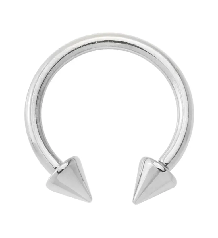 Spike Internally Threaded Titanium Circular Barbell
