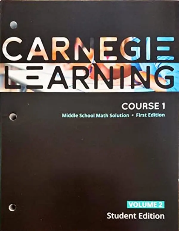 USED-Carnegie Learning, Course 1, Volume 2, 1st edition, Middle School Math Solution, Student edition, c.2020, 9781684592852, 1684592852 by Sandy Bartle Finocchi (Paperback)