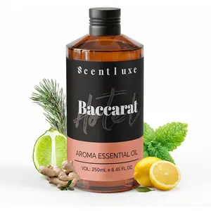 Hotel Scents Baccarat Diffuser Oil 8.45 Fl Oz (250ml), Home Luxury & Hotel Fragrance Oil - for Aromatherapy Diffuser - Bottle, Lasting Air Freshener