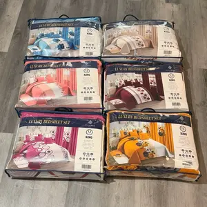 6 Luxury Bedsheets set LILIANNA 12 pcs Different color King size