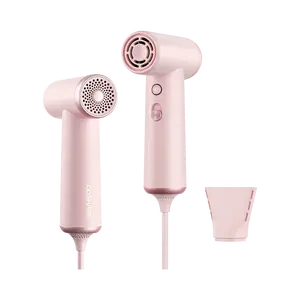 COSHARE Mini High-Speed Hair Dryer 110,000 RPM - Travel-Friendly Compact Design in Dreamy Pink HP10 U