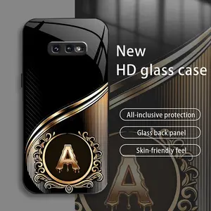 Suitable for [Galaxy S10e] Brand New Personalized Acrylic Phone Case with Custom Letters — Ultra-Slim, Drop-Resistant, Scratch-Proof — Light Luxury Business Style — Premium Acrylic Material — Trendy & Stylish 996