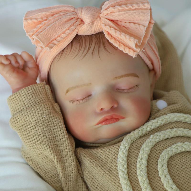 [WOOROY] Realistic Reborn Doll Rosalie - Christmas & Birthday Gift, 20-inch Sleeping Realistic Newborn Baby Doll, Soft Cloth Body, Gift Ideas for Kids Age 3 +