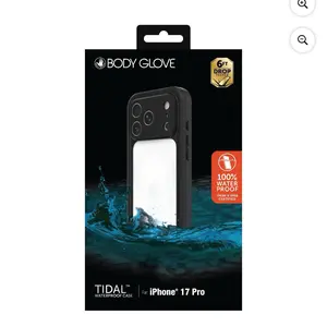 Body Glove Tidal Waterproof Phone Case for iPhone 17 Pro - Black/Clear