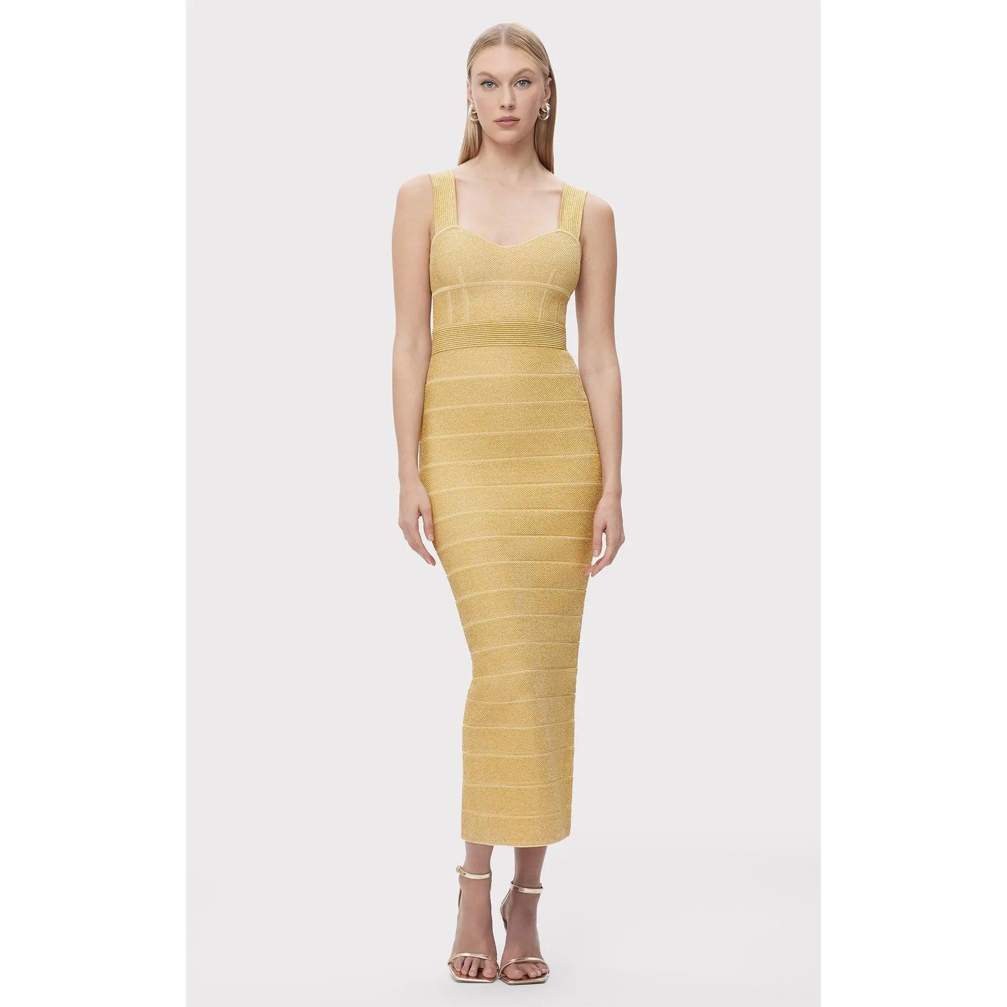 TEXTURED LUREX SWEETHEART GOWN