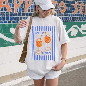 Spritz o Clock Shirt, Summer Cocktail Shirt, Funny DrinkingTee, Retro Comfort Colors Tshirt