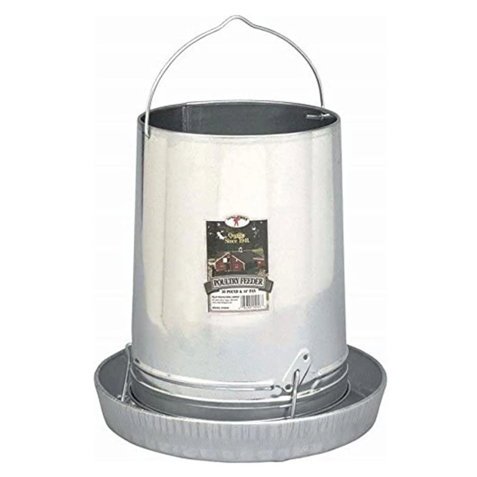 Little Giant 30-Pound Floor Space Saving Hanging Metal Poultry Feeder