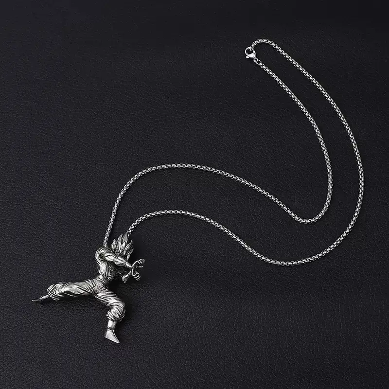 Goku Dragon Ball Anome Necklace Silver