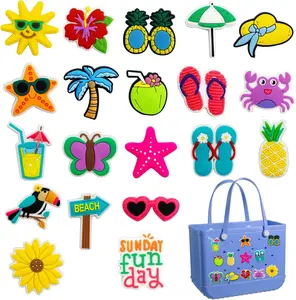 30 Pcs Random PVC Decoration Charms for Clogs - Cute DIY Shoe Pins Accessories for Sandals - Fun Party Favors Gifts for Kids Teens Adults