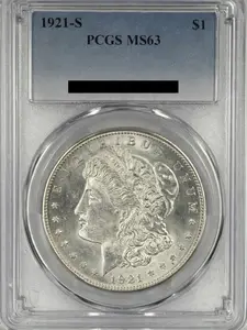 1921-S Morgan Dollar PCGS MS63