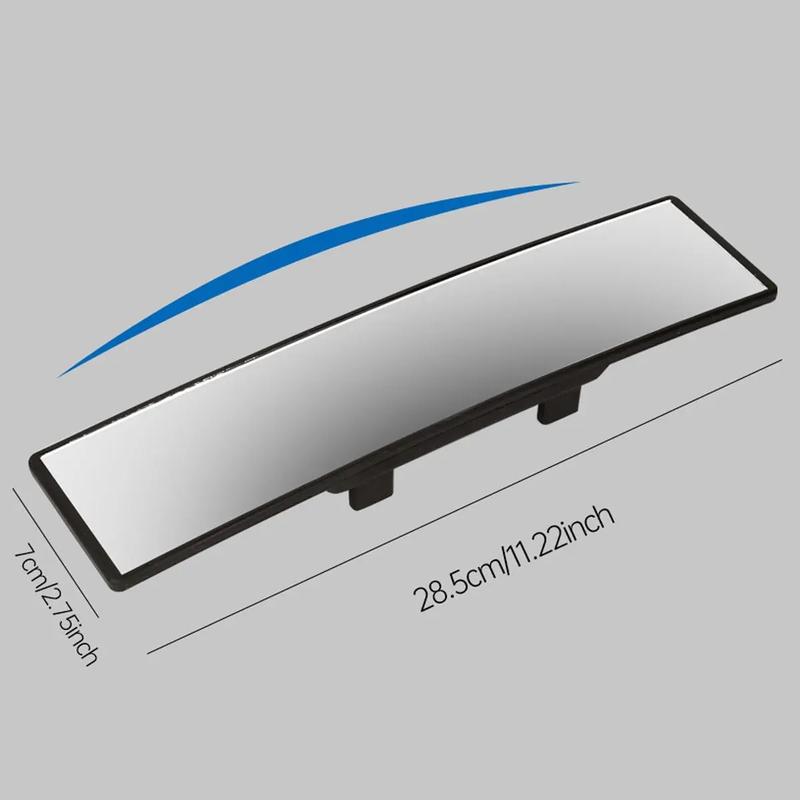 Universal Panoramic Anti-Glare Rear View Mirror - Wide Angle Clip On, Interior Blind Spot Mirrors for Car, SUV, Trucks