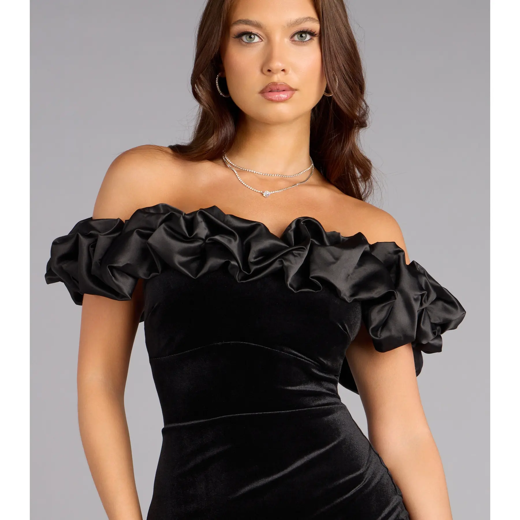 amina mesh dress AMINA Black Asymmetrical Mesh Maxi