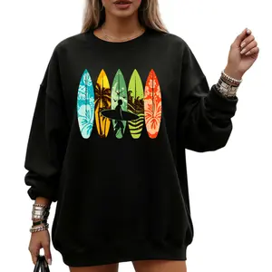 Surfboarder Hawaii Long Sleeve Sweatshirt – Perfect for Wave and Surfboard Lovers