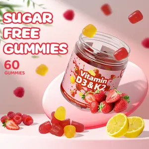 Raylena Vitamin D3 K2 Gummies with Vitamin C Sugar-Free Omega-3, Blueberry Creatine Monohydrate Gummies with 5g Per Serving
