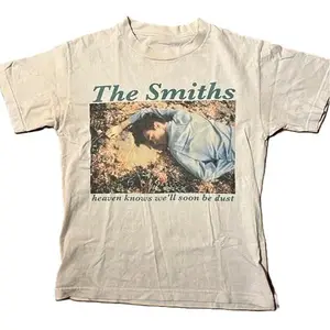 Rare!! The Smiths Band 90s Morrissey Short Sleeve T-shirt, Vintage 90s style top clothing, Unisex graphic Streetwear shirts