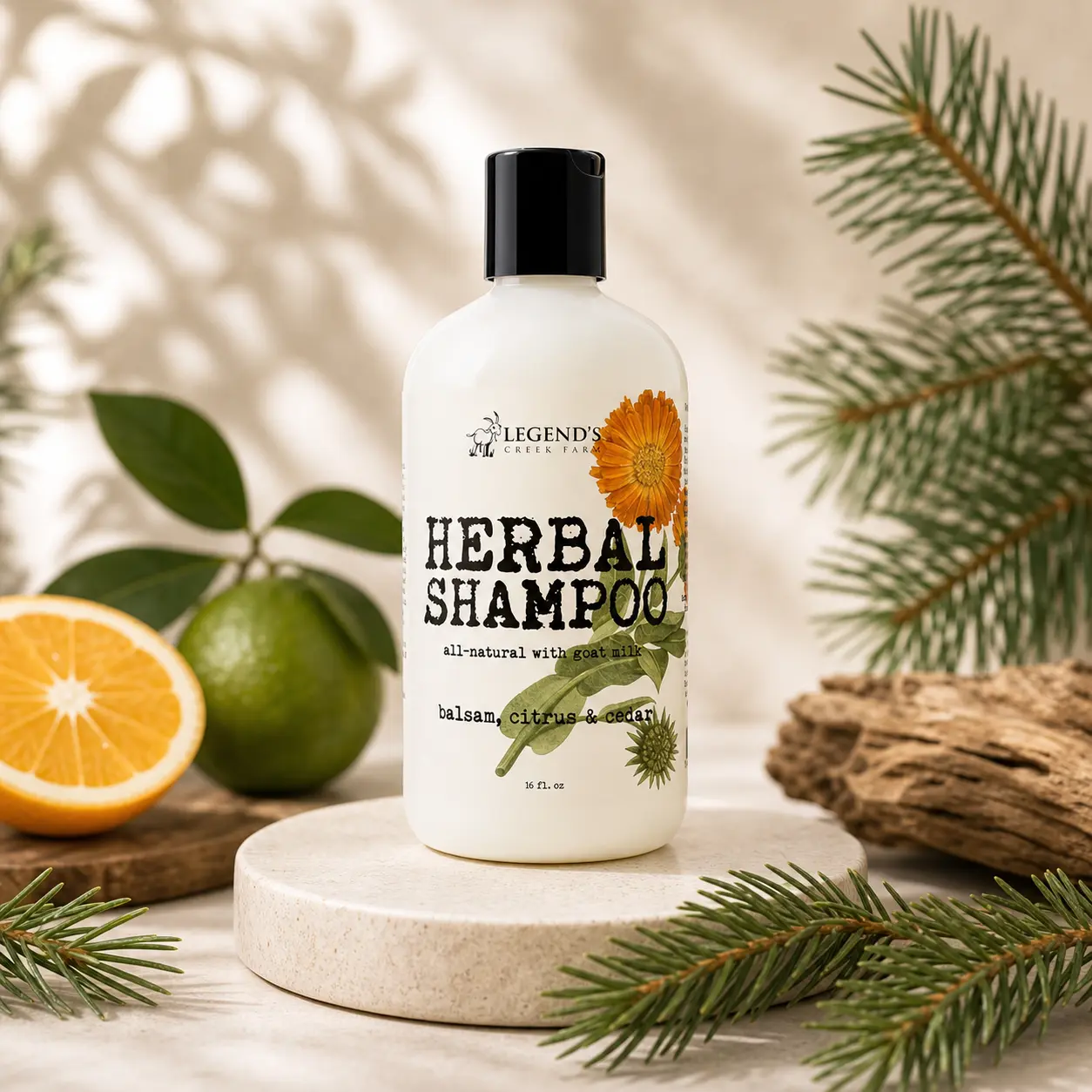 Goat Milk Shampoo: Balsam, Citrus & Cedar