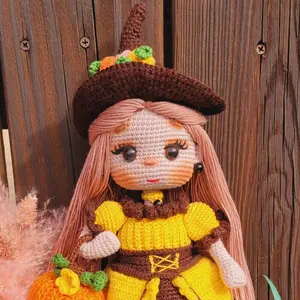 Crochet witch girl