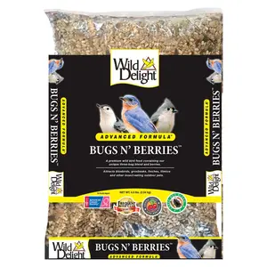 Wild Delight  Bugs N Berries Assorted Species Wild Bird Food Safflower Seeds, 4.5 lbs