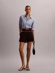 Women's Elegant Casual Pants, Solid Color Wide Leg Shorts, Four Seasons Wear, Fashionable and Versatile