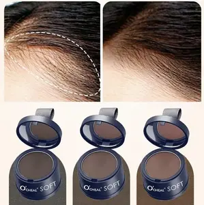 3Pcs Hairline Concealer Powder, Instant Coverage, Natural Finish, Hairline Powder  Hair Filling Sparse Hair, Contouring, Includes Sponge Applicator