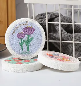 Thickened Wood Pulp Sponge for Dishes – Heavy-Duty Scrubbing, Quick-Dry & Grease-Removal, Reusable Compressed Kitchen Sponge (12-Pack)  (18-Pack)